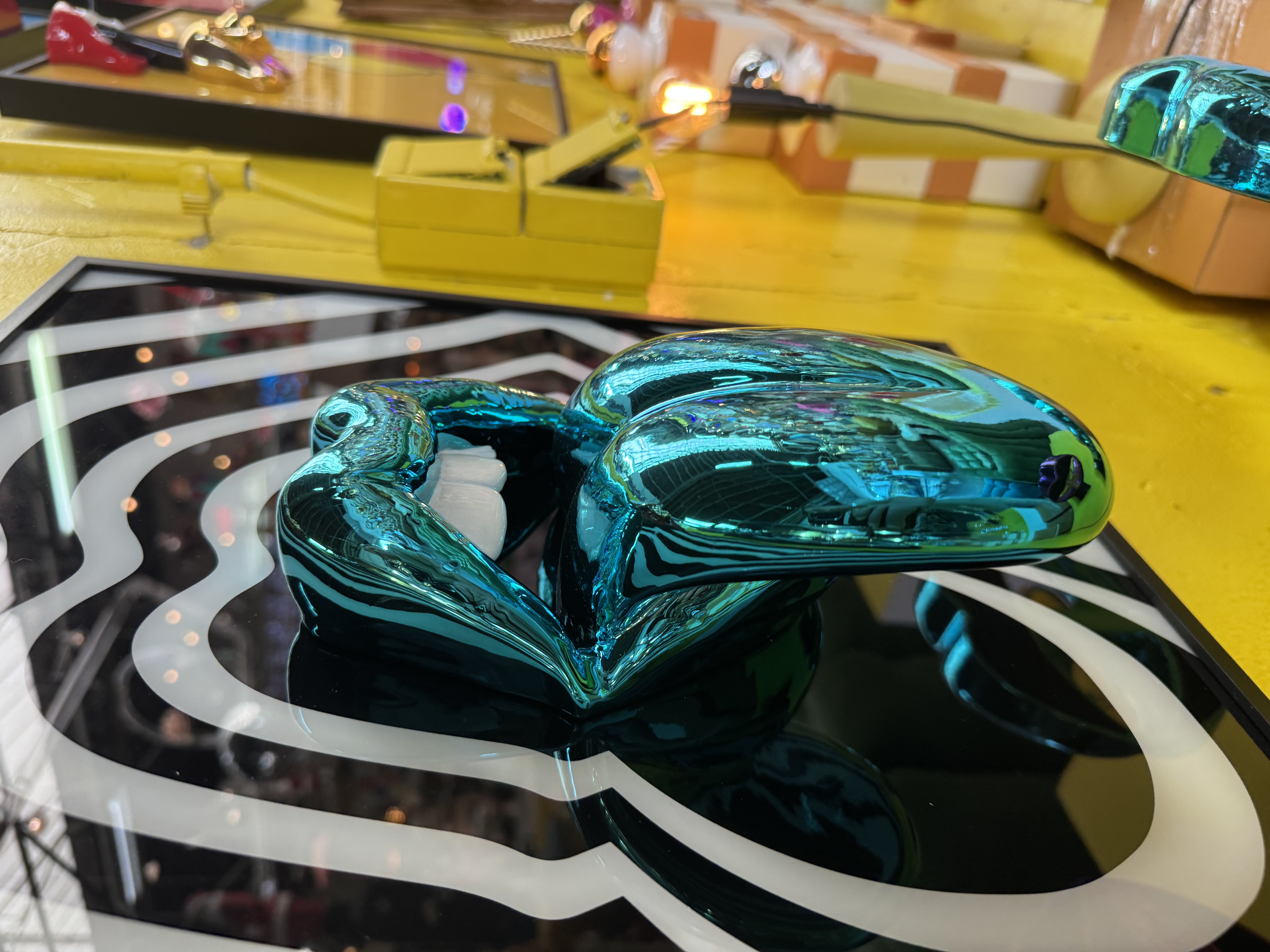 Epoxy resin tong blauw